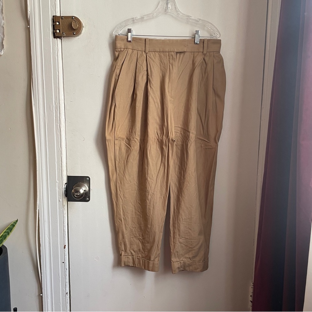Cos tan pleated women’s slacks